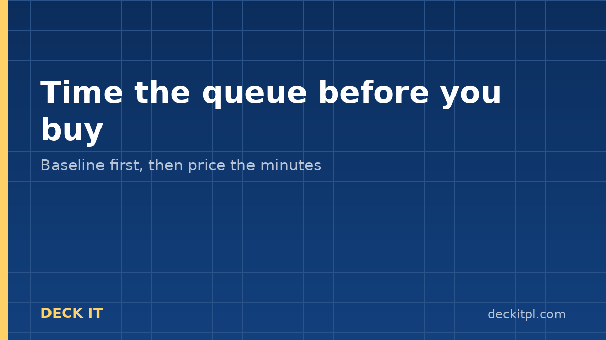 Hospital OPD queue management: measure waiting time before choosing a token system