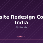 Website redesign cost in India: what moves the number